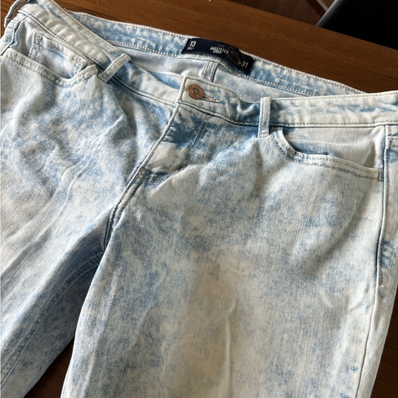 Hollister Crop Denim Jeans size 13/31 - Picture 2 of 5
